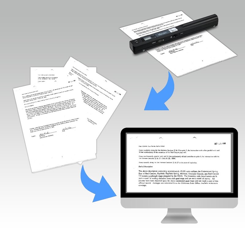 Draagbare Mobiele Scanner 900 Dpi Wireless Usb Ondersteuning Card Document A4 Papier Foto Afbeelding Scan Handheld Ondersteuning Jpg Pdf