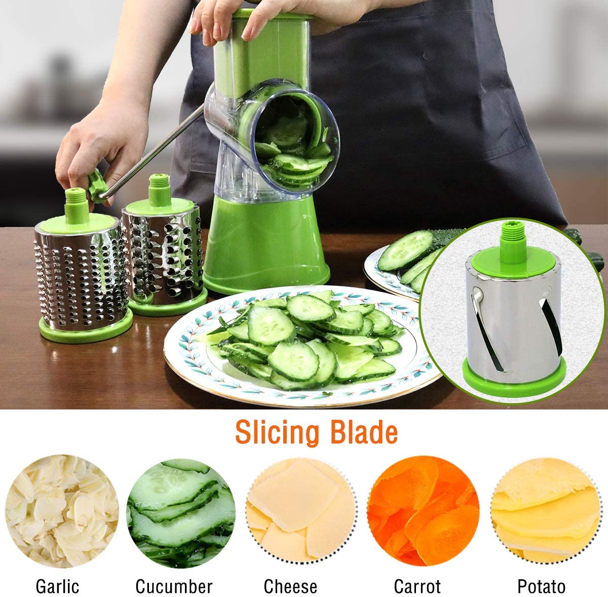 Potato carrot shredder slicer vegetable cutter cheese grater handheld vegetable chopper stainless steel kitchen tool