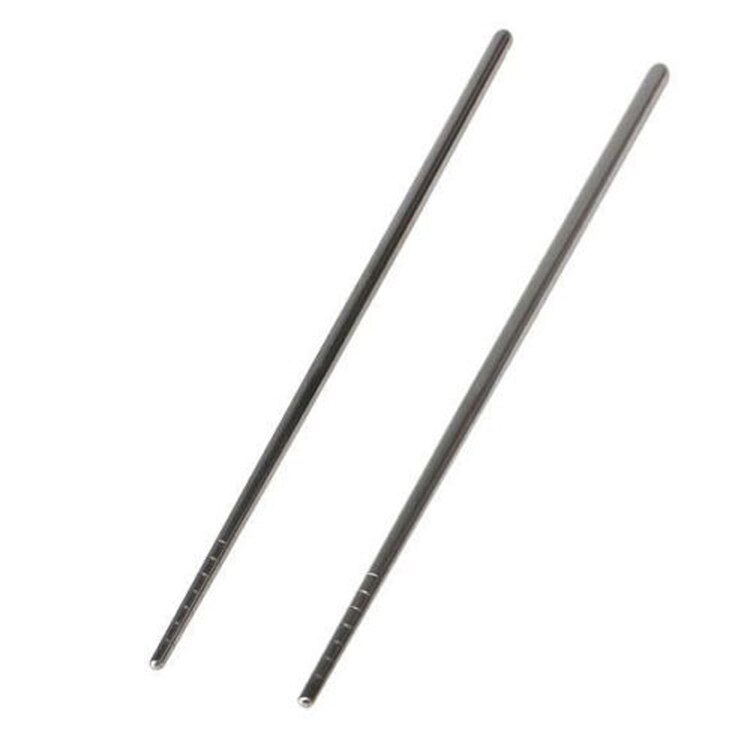1 Pair Stainless Steel Chopsticks Food Sticks Portable Reusable Chopstick Sushi