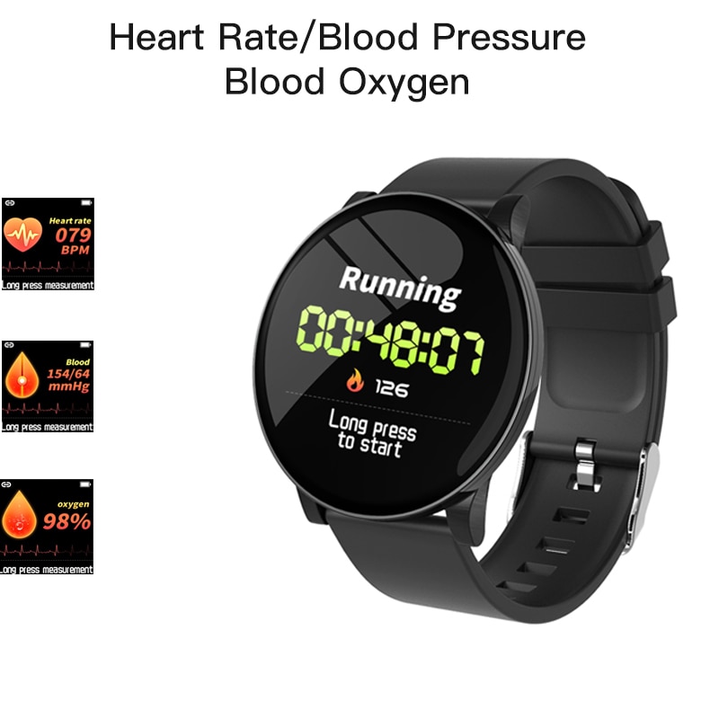 Smart Armband W8 Smart Horloge Oproep Herinnering Waterdichte Hartslagmeter Weersverwachting Fitness Tracker Horloge