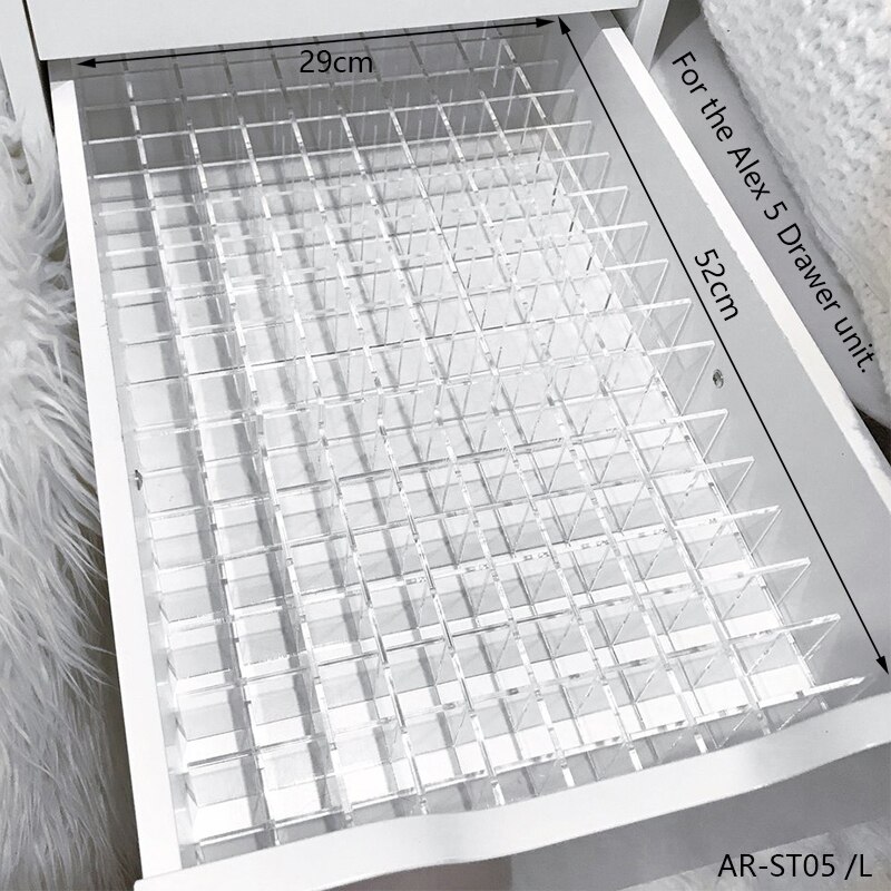 anon DIY Schubladenteiler-einstellen für ALEX 5 und 9 Schubladen, anpassbare Acryl-machen-hoch-Aufbewahrungs-Organizer-Trennwände in der Schublade, verstellbar