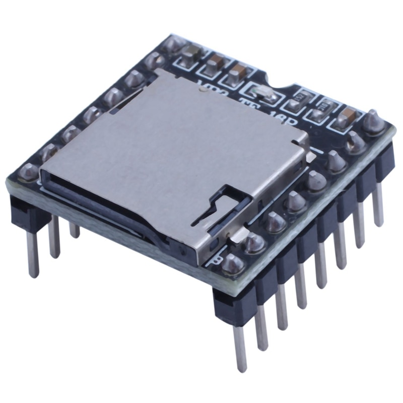3pcs Mini MP3 Player Module DFPlayer MP3-TF-16P Support MP3/WAV/WMA TF Card FAT16/32 with Simplified Output Speaker