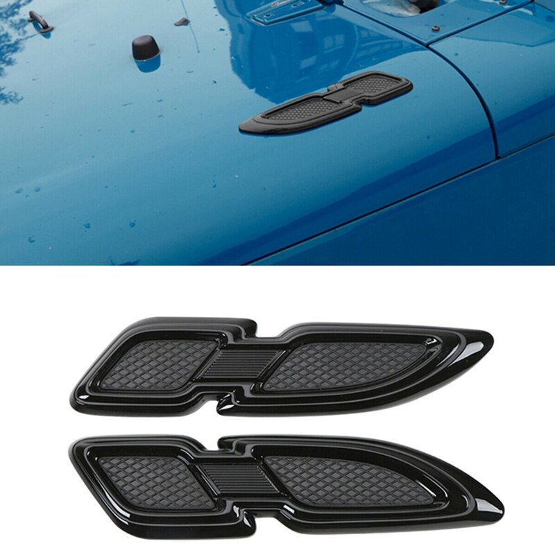 Air Flow Fender Engine Hood Side Body Intake Vent Cover Decoration Protection Stickers for Jeep Wrangler JK 2007: Default Title