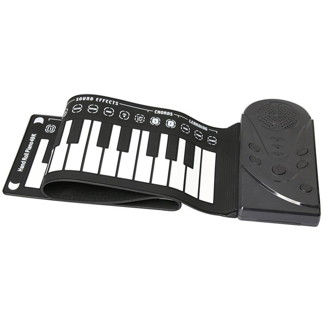 Nova 49 orador chave rolo mão piano eletrônico portátil dobrável roll up piano eletrônico teclado virtual