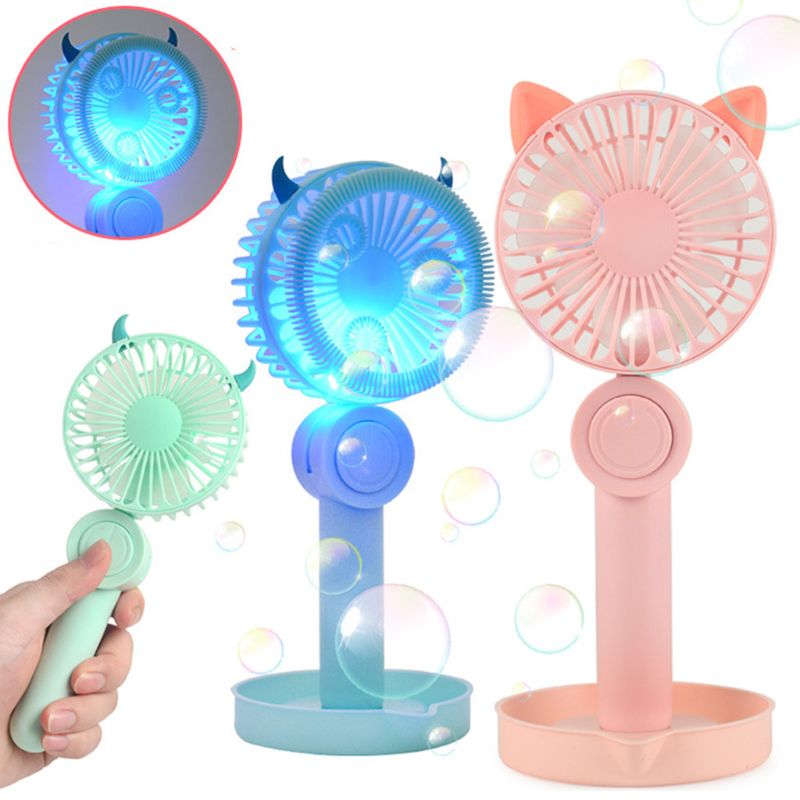 Dzieci elektryczna maszyna robić baniek mydlanych wentylator USB lampa robić ładowania bańka woda przenośna zabawa dmuchanie bańka wentylator