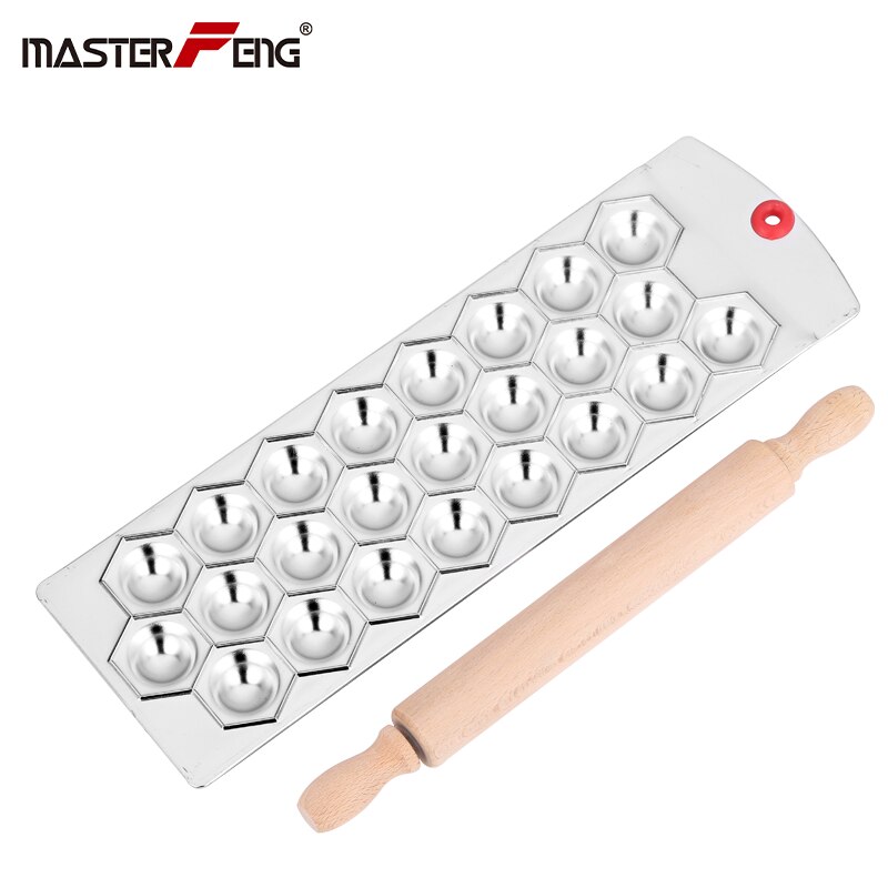 12 otworów okrągły zestaw tac robić formowania Ravioli z wałek drewniany nóż robić makaronu ciasto Ravioli producent kluska