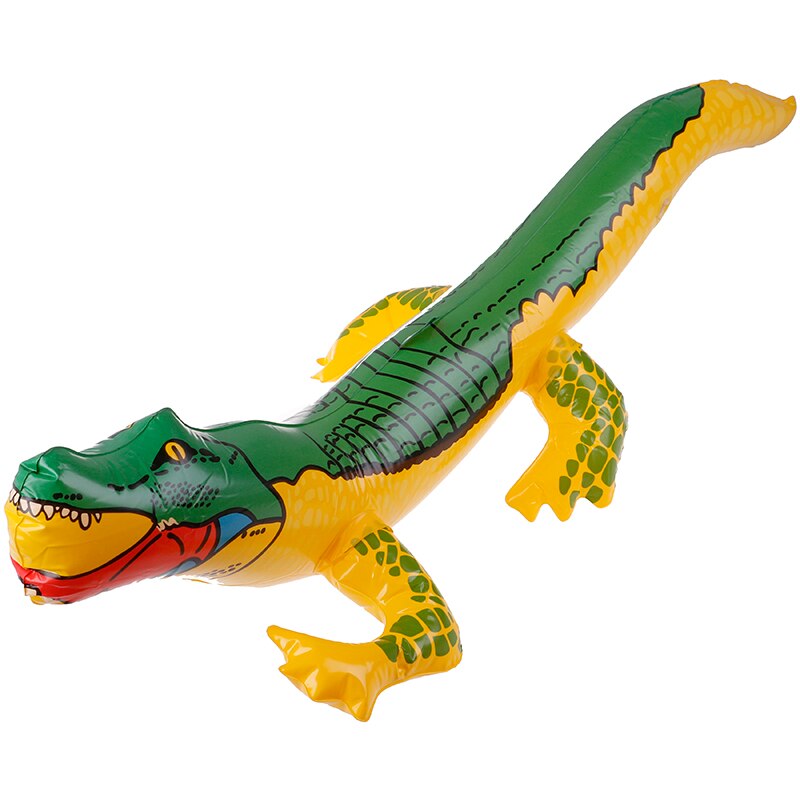 Juguete inflable de cocodrilo para el verano, juguete de agua divertido, globo de cocodrilo para nadar en la playa, juguetes inflables para piscina