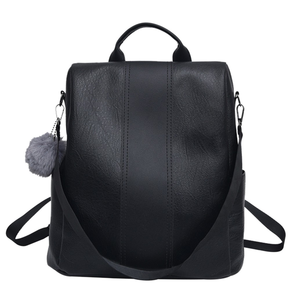 40 # moda zaino da donna Outdoor semplice cerniera contrasto colore zaino borsa da viaggio Mochila borse da scuola zaino donna Рюкзак: Black 