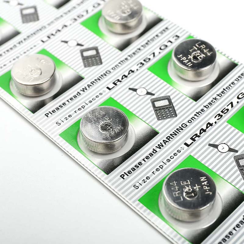 10 pièces 100% Véritable gros A76 GPA76 LR44 AG13 LR44 SR44 batterie LR44 357 AG13 L1154 (10 PIÈCES/1cr dév)