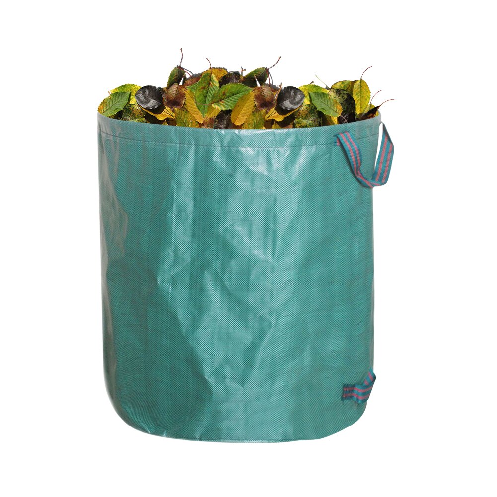 Sacs pliables réutilisables de jardin, 3 pièces, sacs à double poignée, stockage robuste des débris de pelouse et des feuilles, déchets de jardin portables