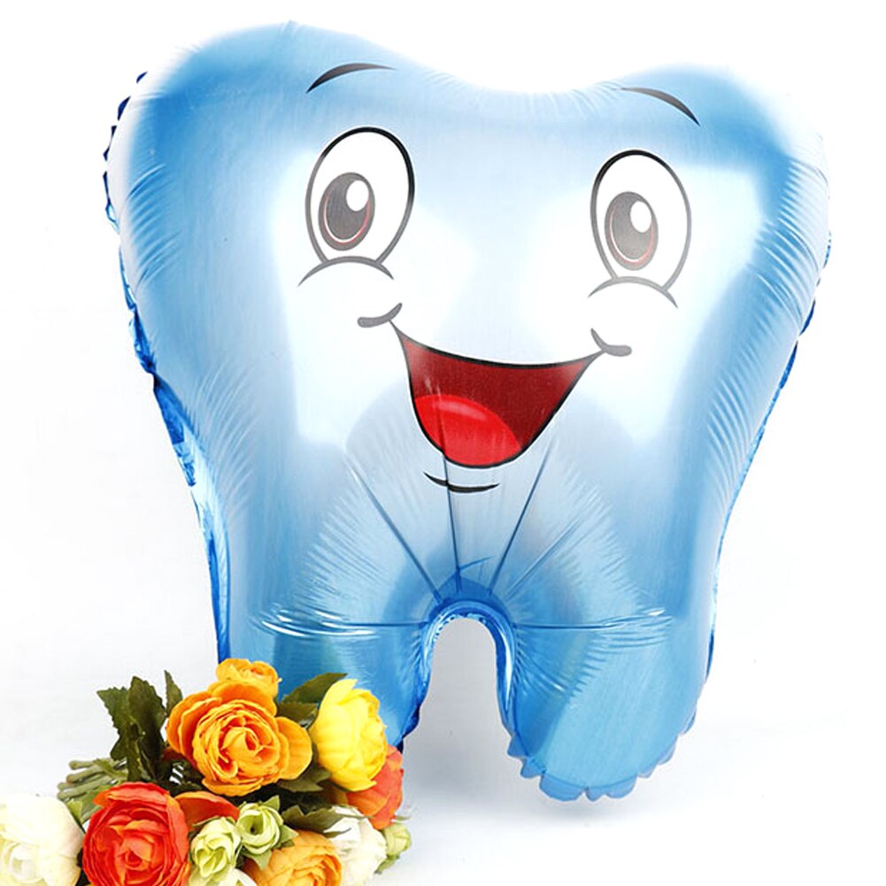 Cartoon Tand Patroon Ballon Aluminium Folie Ballonnen Ornament Anniversary Festival Feestartikelen Decoraties Thuis Party
