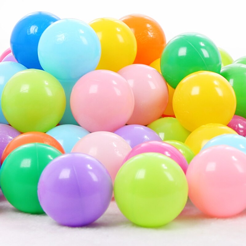 100/200pcs Eco-Friendly Colorful Sfera di Plastica Giocattoli Morbido Palle Oceano per La Piscina Del Bambino di Nuotata Pit Giocattolo Lo Stress sfera di aria di Sport Esterno