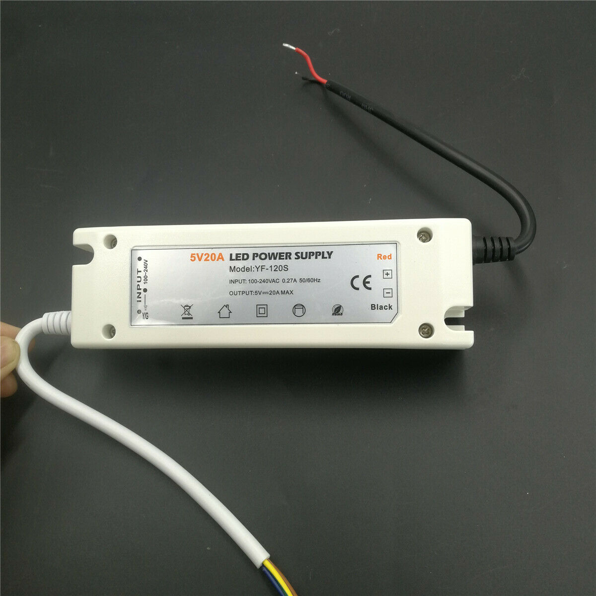 Alimentation LED 5V 12a 20a 60W 100W 110V 220V AC à DC