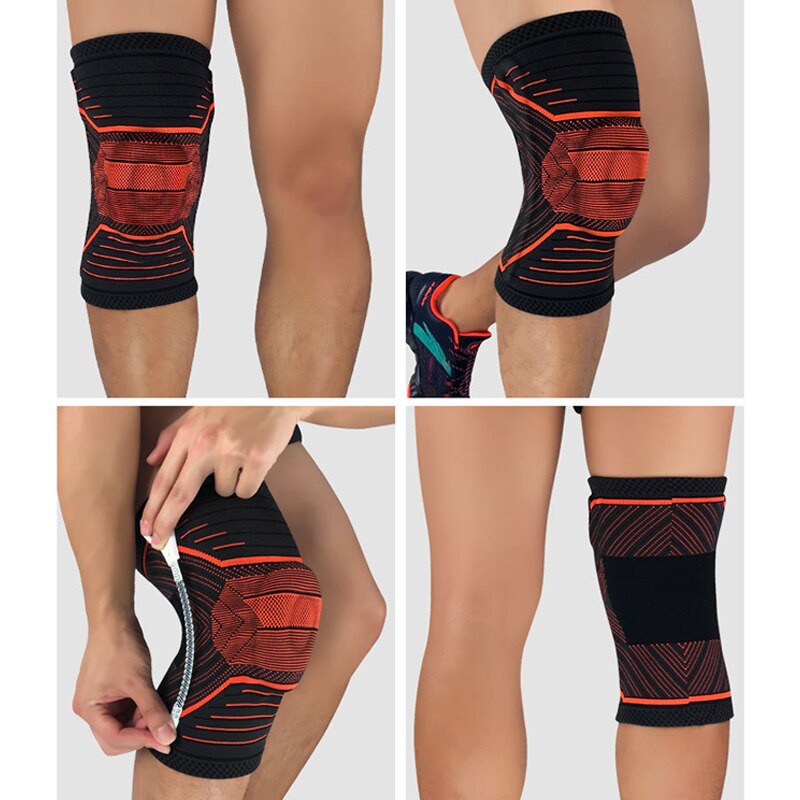 Elastic Knee Support Bracket Kneecap Adjustable Patella Knee Pad Basketball Safety Shoulder Strap Protective Tape joelheira