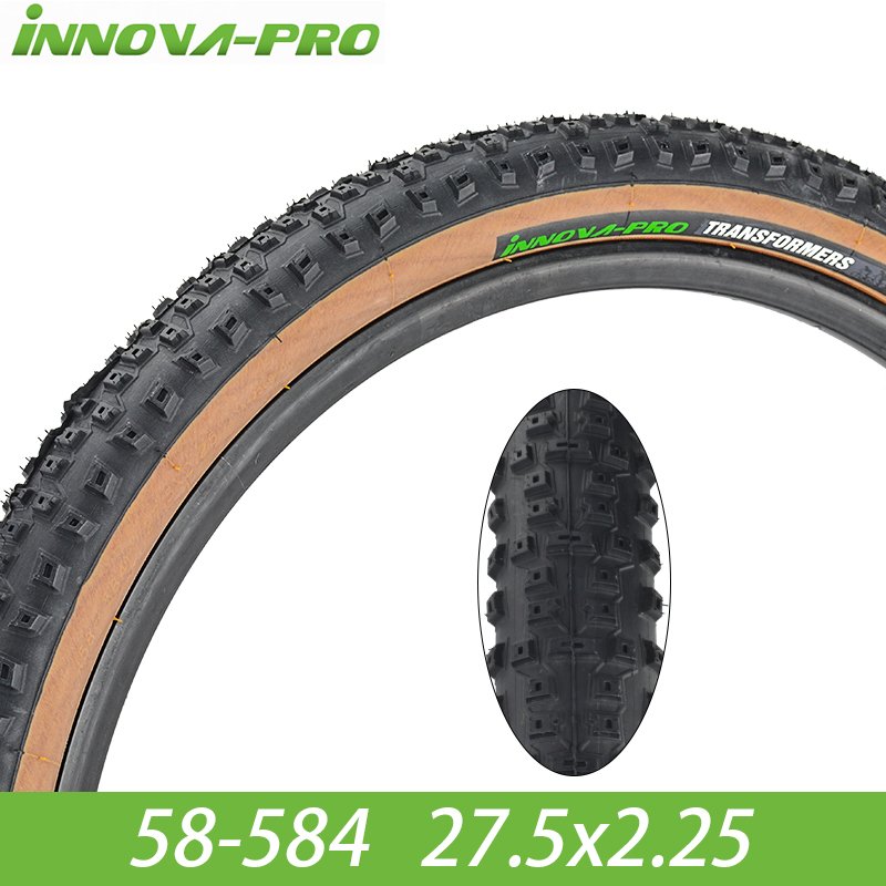 INNOVA-neumático ultraligero para bicicleta de montaña, llanta con cable de acero de 60TPI, borde amarillo y marrón, 29x2,1, 29x2,25, 29x25/2, 27,5 x 2.. 1