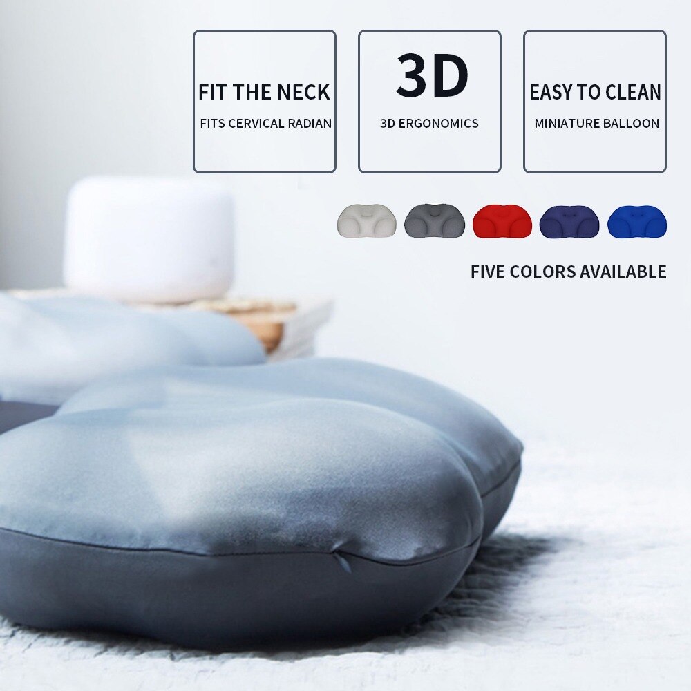 All-round Ergonomic 3D Pillows Cloud Pillow With Pillowcase Soft Neck Support Egg Groove Sleep Pillow