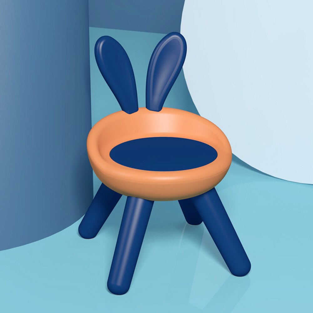 Chaise en plastique pour enfants dessin animé, avec et sans choix de musique, idéale pour l&#39;artisanat artistique, Snack temps, école à domicile, devoirs, pour enfants: blue without voice