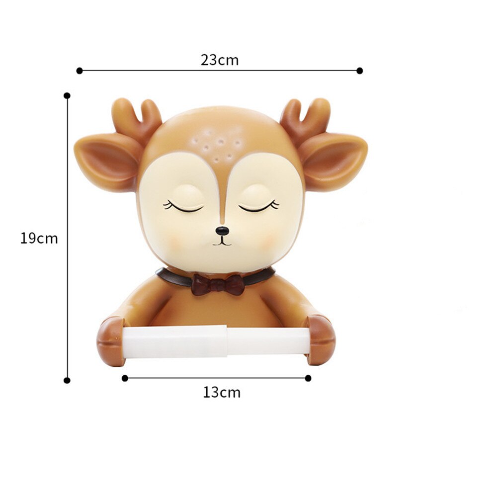 Ponsvrije cartoon dieren huis rol papier doos vreemde decoratie rol papier buis toiletpapier doos wandhanger
