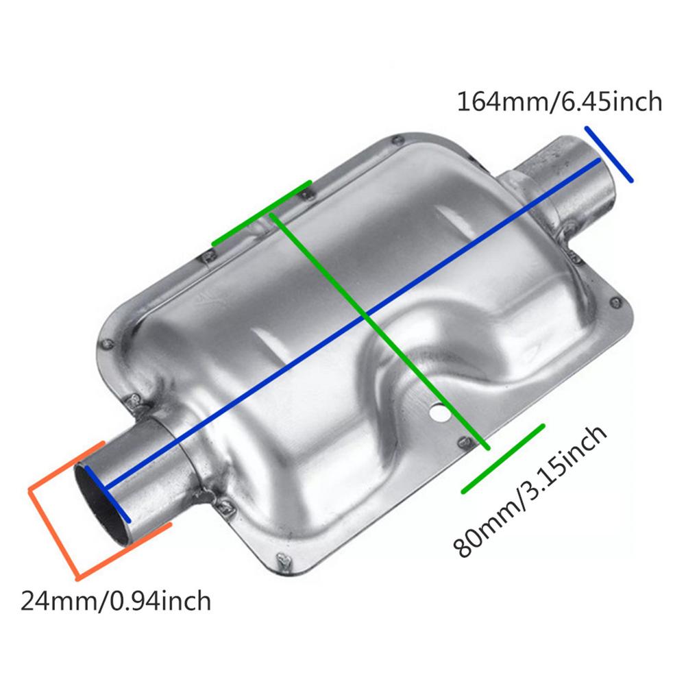 120cm Exhaust Muffler Silencer Stainless Steel Pipe Silencer Heater Kit Car Air Diesel Heater Auto Replacement Parts