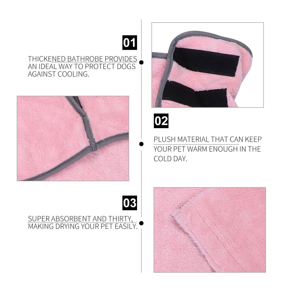 Pet Bathrobe - Quick Drying & Super Absorbent Towel for Puppies