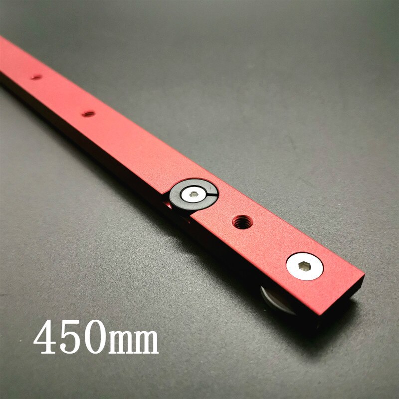 Woodworking Tools Chute Aluminium T-tracks Model 45 T Slot and Standard Miter Track Stop Miter Bar for Workbench Router Table: 1Pc 450mm Miter Bar