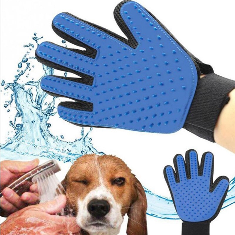 Pet Grooming Glove Bath Brush Cat Dog Comb Massage Brush Hand Shaped Cleaning Gloves Hair Dematting Remover Pet Grooming Tools