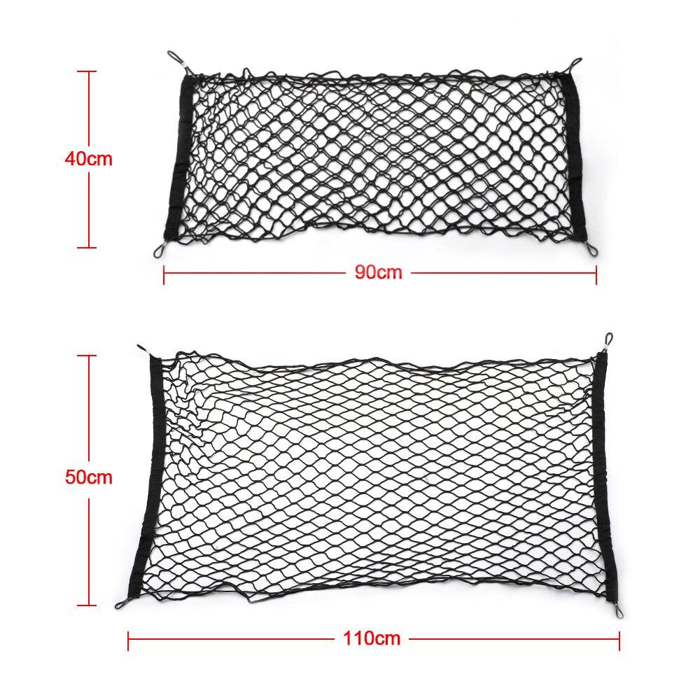 Auto Trunk Opbergnettas Lading Bagage Nylon Elastische Mesh Hangende Netten Zak Opbergen Tidying Interieur Accessoires