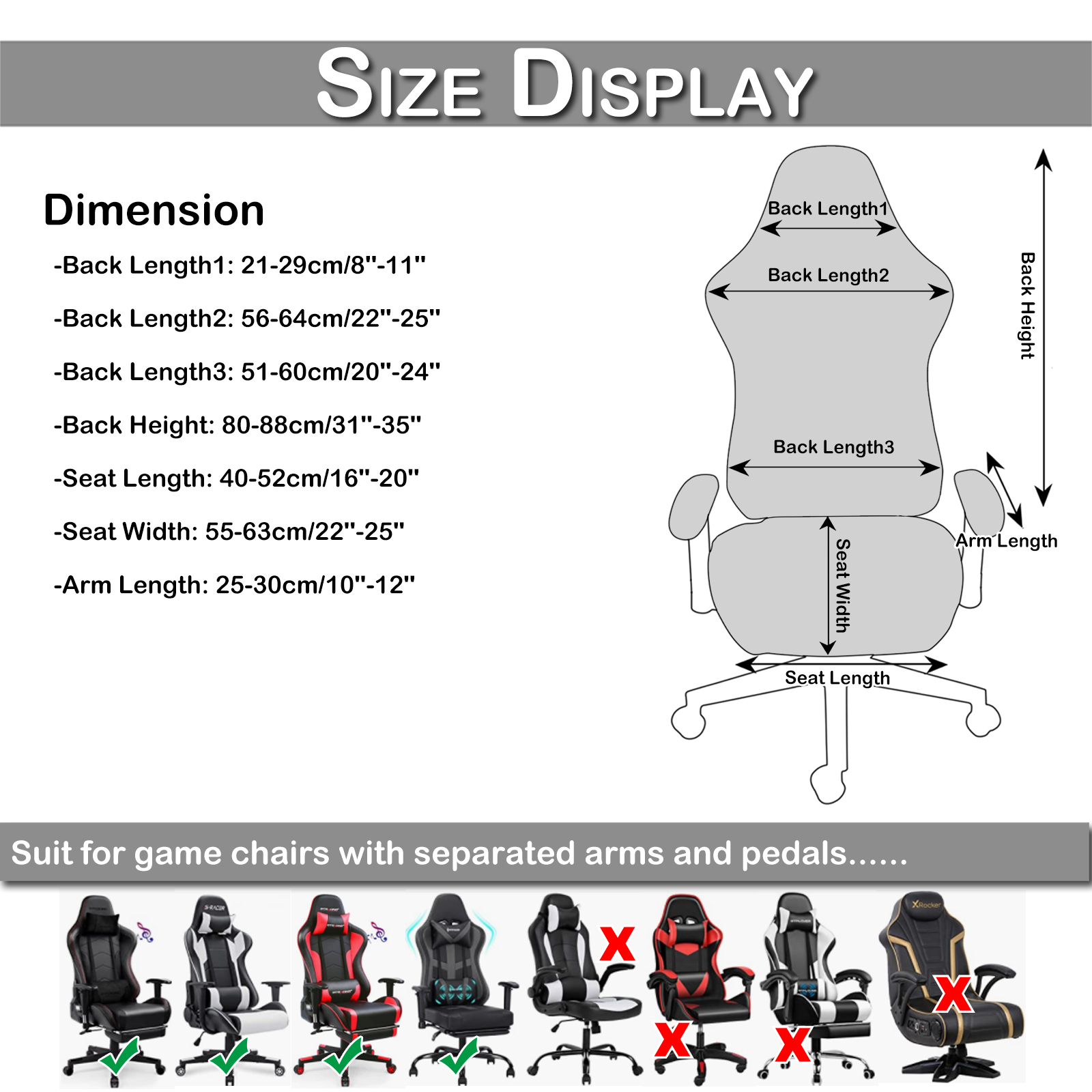 4 stks/set Fluwelen Spandex Bureaustoel Cover Gaming Stoelhoezen Elastische Stretch Fauteuil Seat Cover Computer Stoelen Kussenovertrekken