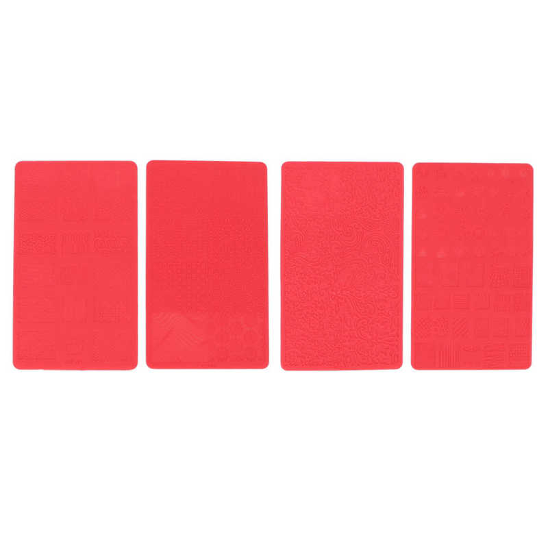 Nail Carving Template Nail Art Tool 3D Nail Template Soft Diy Siliconen Flexibele Voor Nail Salon Voor Nagel Kunstenaar