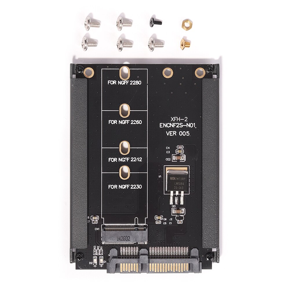 M.2 SATA Adapter Raiser M2 to SATA Adapter M.2 to SATA Adapter M.2 NGFF Converter 2.5" SATA3 Card B Key for Win7 Win8 Mac WinXP