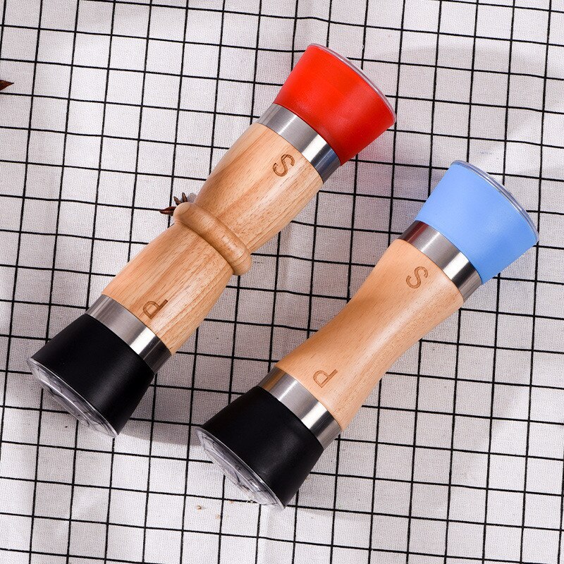 Mini handmatige pepermolen hout + plastic handmatige peper zout kruidenmolen molen kruiden voor keuken maalgereedschap accessoires