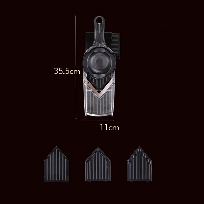 Ssgp handzame, verstelbare dikte groente v snijder rasp salade hulpmiddel, perfect voor salade en alle groenten