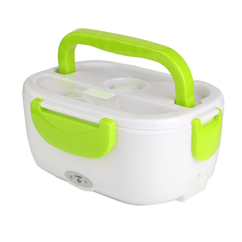 Fiambrera de calefacción eléctrica portátil, contenedor de comida para coche y hogar, 12V, 110V, 220V, calentador de comida, vajilla, calentador de comida, contenedor de arroz