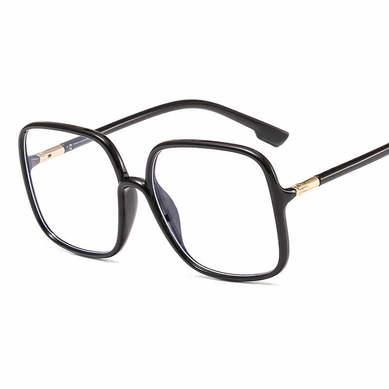 MYT_0316 Oversized Big Size Frames Anti Blauw Licht Bril Vrouwen Mannen Vintage Lenzenvloeistof Vrouw Frame Vierkante Brilmontuur Eyeglasse