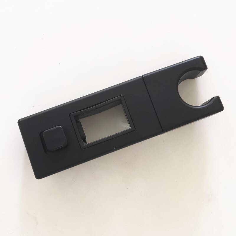 Liuyue Douchekop Houders Zwart Abs Vierkante Badkamer Douche Beugel Staaf Rack Slide Bar Badkamer Kranen Douche Accessoires: BLACK 2