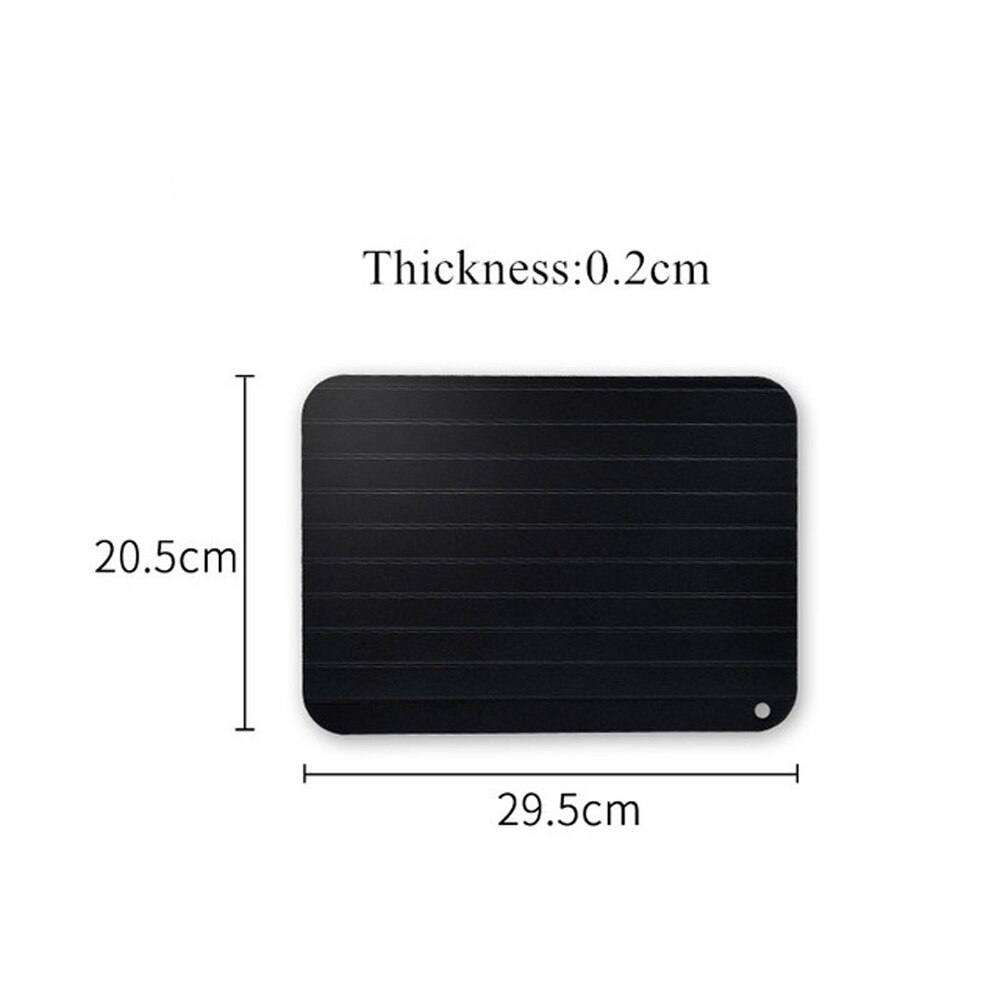 Aluminium Fast Defrosting Tray Frozen Meat Thawing Fresh Healthy Rapid Defrost Plate Food Gadgets Kitchen Tools: 29.5x20.5x0.2CM