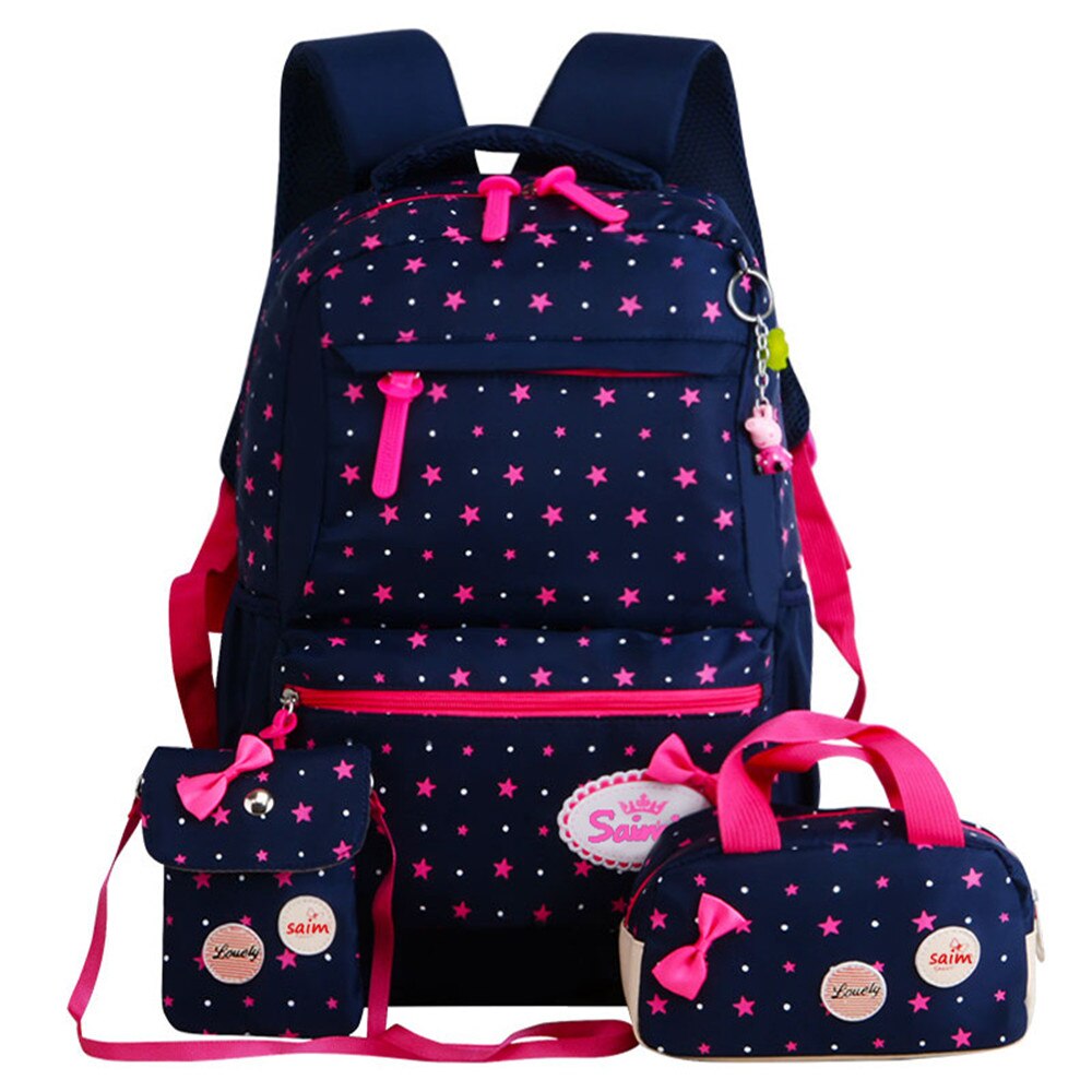 Girl School Bags For Teenagers backpack set women shoulder waterproof travel bags 3 Pcs/Set rucksack mochila knapsack