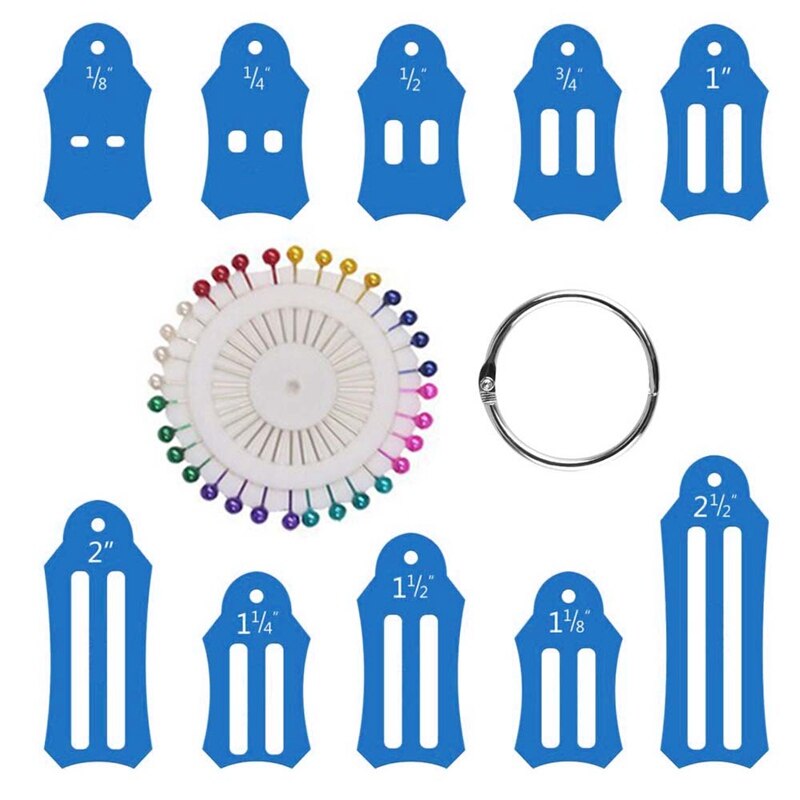 Biaisbandmakerset, jelly roll-gereedschap voor het naaien, quilten, vouwen van stroken, naaigereedschap, naaiaccessoires: Bl1