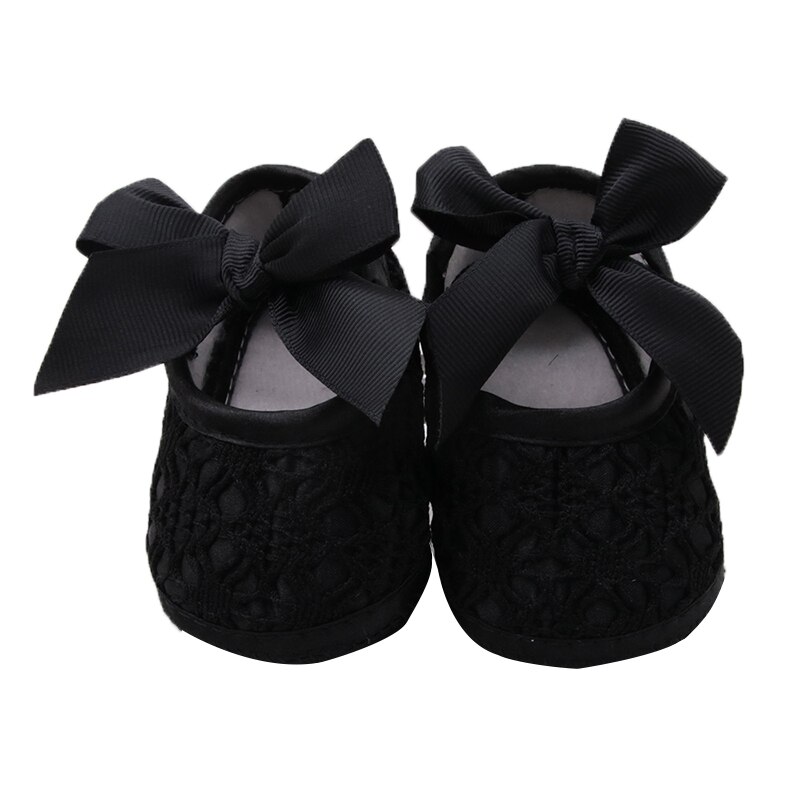 Cotton Lace Baby Girl Shoes Toddler Soft Sole Anti-slip Baby Shoes for Girls Big Bow Princess Shoes for Birthday Party