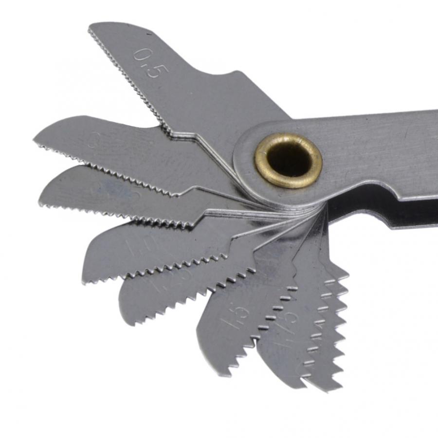 Metric 60 Graden Rvs Schroef Meten Spoed Gauge Schroef Gauge Meten