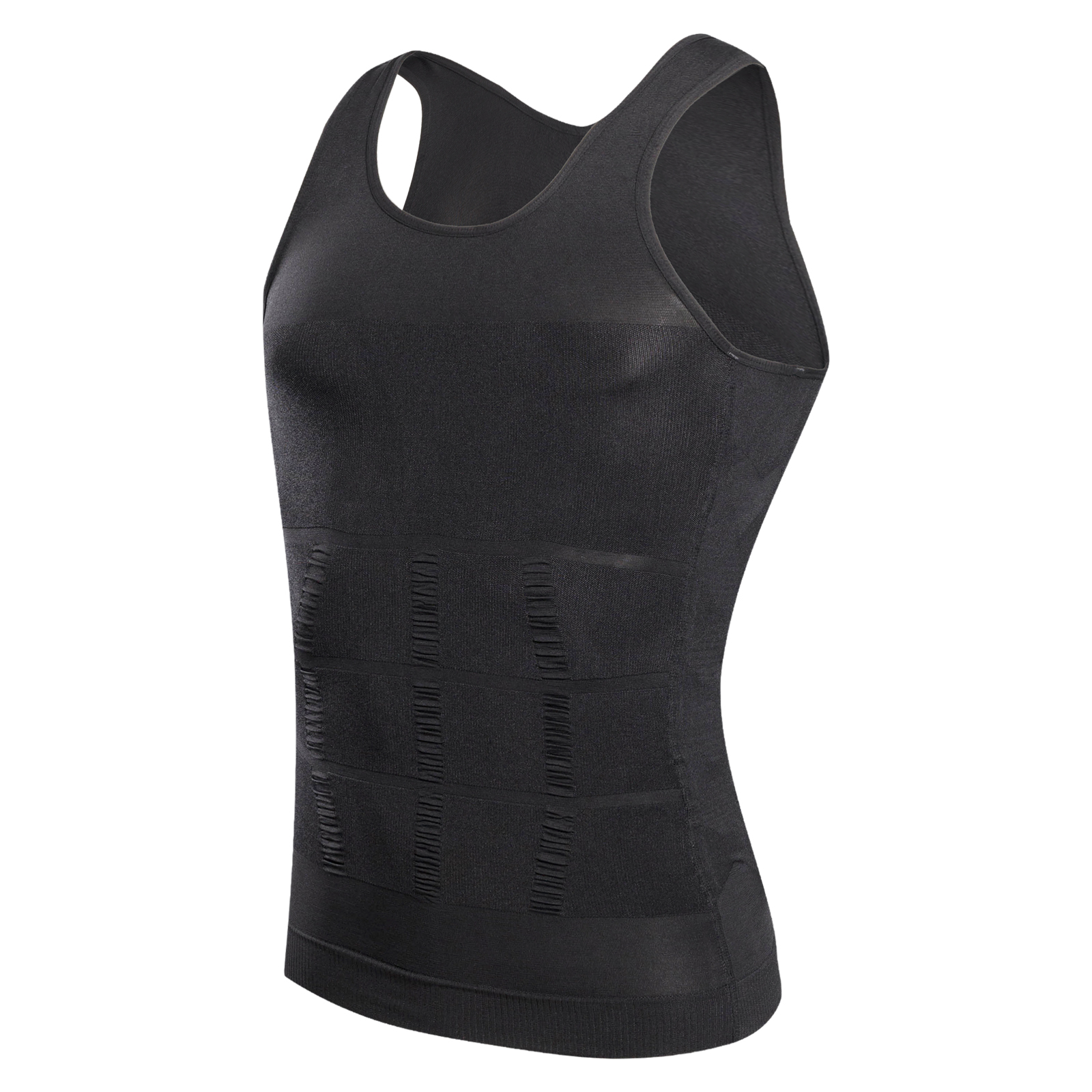 Débardeur de corps de Compression pour hommes, gilet amincissant Abs Abdomen mince entraînement de gymnastique contrôle du ventre débardeur de Compression Shapewear
