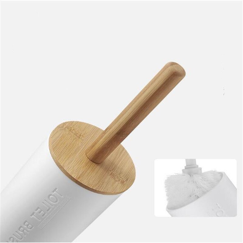 Bathroom Accessories Toilet Brush Soap Dish Dispenser Bamboo Toothbrush Holder