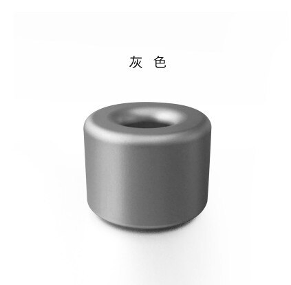Mini Aluminum Alloy Pen Holder Business Office Supplies Desktop Storage Tools: gray round