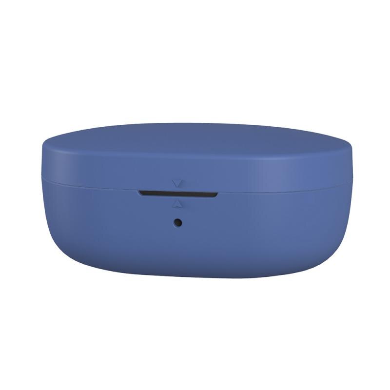 Silicone For Redmi Airdots Case Protective Cover With Hook For Xiaomi Mi Redmi AirDots 2 Cover Earphone Wireless Charging Box: Dark Blue Light hole