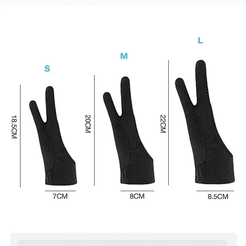 Drawing Glove Anti-touch Two-Fingers Gloves for iPad Graphics Drawing Tablet Sketch Artist Smudge Guard Painting Touch Gloves