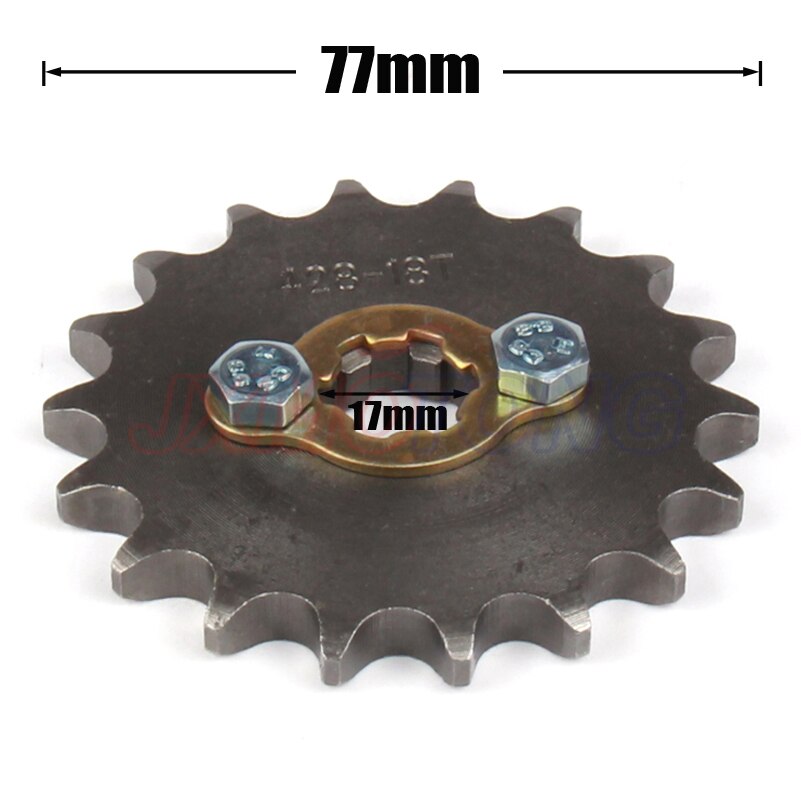 428 10-19 dent 17mm ID pignon de moteur avant pour Stomp YCF Upower Dirt Pit Bike ATV Quad Go Kart cyclomoteur Buggy Scooter moto