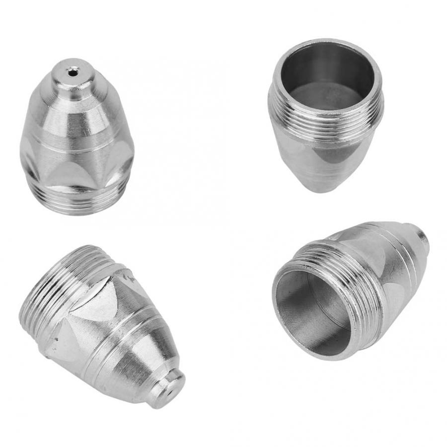 10Pcs 1.1/1.3/1.5/1.7mm P80 Electrode Nozzle Air Plasma Consumable Metal Cutter Kit Cutting Torch Nozzle Silk Electrode Tip Set