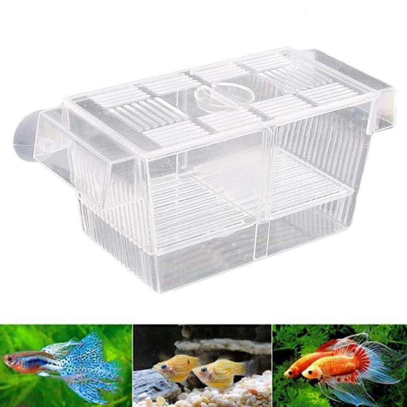 Acrylic Aquarium Incubator Aquarium Fish Breeding Box Pet Fish Tank Guppy Breeder Rearing Hatchery Splits Fish Tank