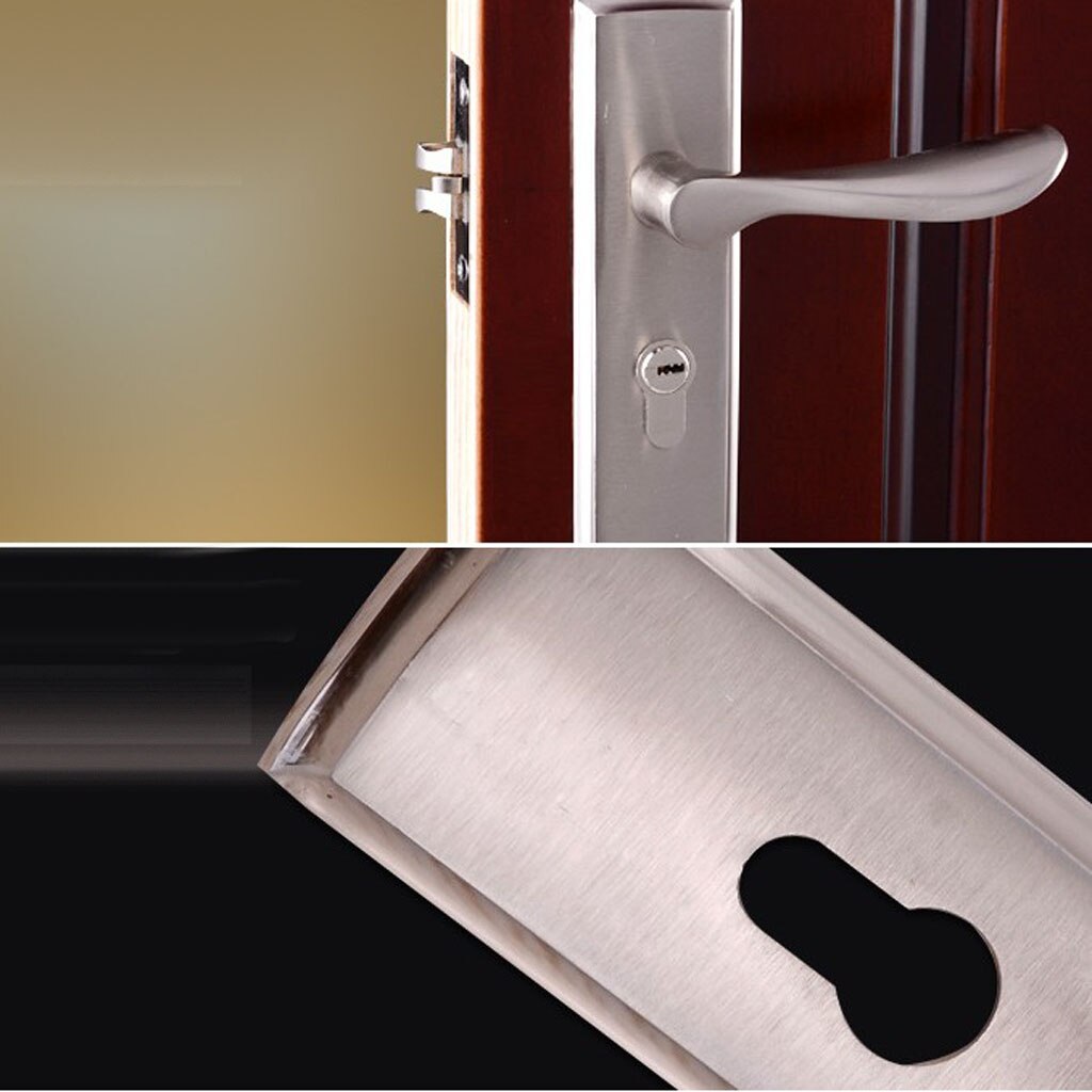 Aluminum Alloy Door Handle Lock Home Entry Security Door Lockset for Bedroom Bathroom Latch 3 Keys #1