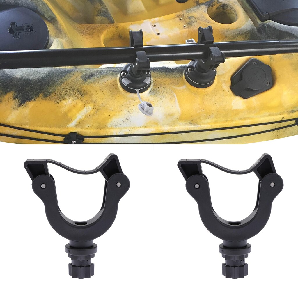 2x Kayak Paddle Holder Canoe Boat Track Rail Mount Paddle Clip Mount Keeper